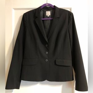 Classic black suit jacket